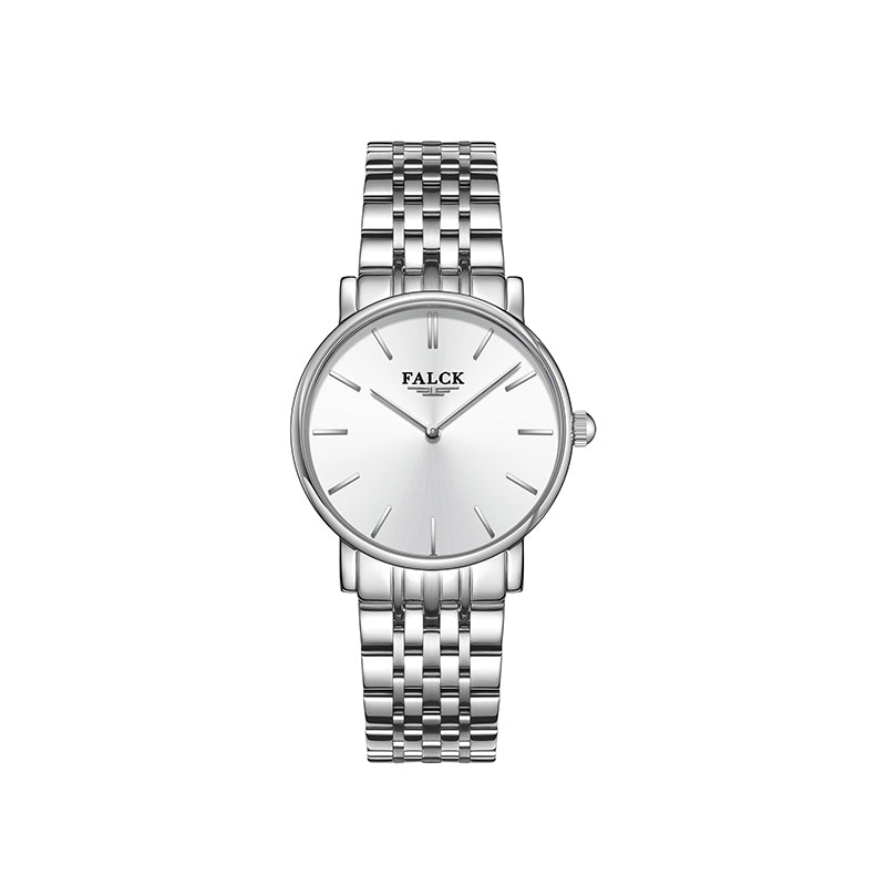 Simple Couples Quartz Watch for Wen and Women Stainless Steel and Leather
