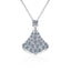 Round Cut Moissanite Diamond Small Skirt Pendant Necklace