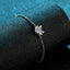 Round Cut Created Diamond Antler Bracelet-Adjustable