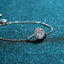 Round Cut Moissanite Diamond Classic Bracelet Adjustable