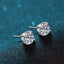 Round Cut Moissanite Diamond Classis Earrings