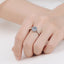 Round Cut Moissanite Diamond Heart Shape Halo Ring