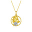 Round Cut Moissanite Diamond Horse Pendant Necklace
