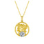 Round Cut Moissanite Diamond Sheep Pendant Necklace
