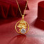 Round Cut Moissanite Diamond Monkey  Pendant Necklace