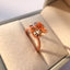 Champagne Cushion Cut Created Diamond Unique Engagement Rings for Women