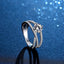 1CT Round Cut Moissanite Diamond Unique Engagement Rings for Women