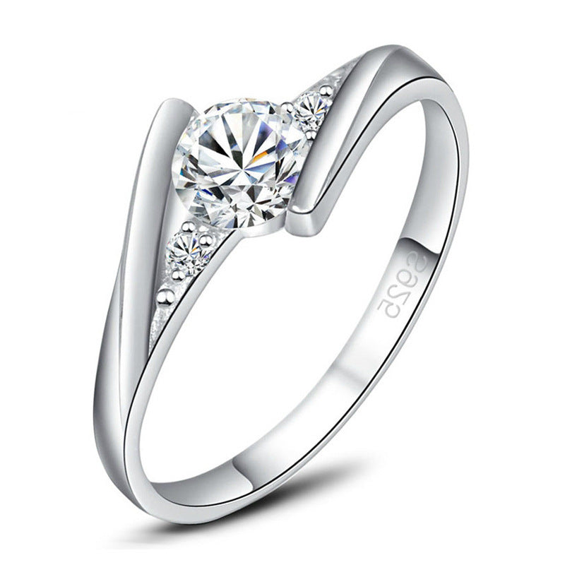 Twist Shank Round Cut Created Diamond Unique Engagement Rings for Women