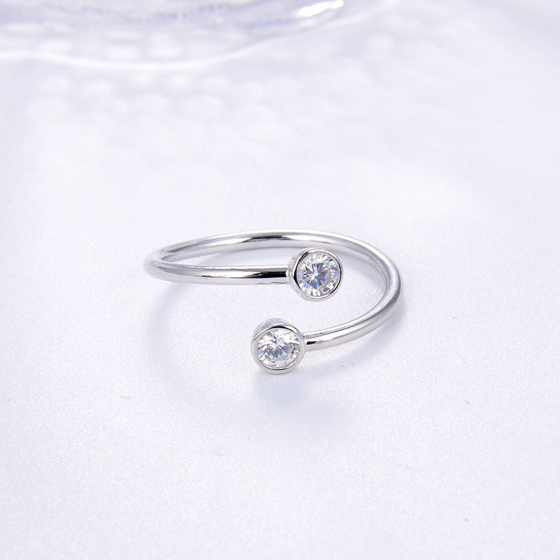 Twist Shank Round Cut Created Diamond Unique Engagement Rings For Women