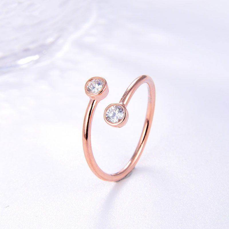 Twist Shank Round Cut Created Diamond Unique Engagement Rings For Women