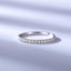 14K/18K Gold Round Cut 0.17ct Moissanite Diamond Eternity Bend Ring