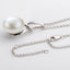 12-13mm Cultured Natural White Freshwater Bread Pearl Pendant Necklace