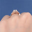 14K/18K Gold Cushion Cut 1ct Moissanite Diamond Twist Shank Halo Ring
