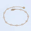 14K/18K Gold Round Cut Moissanite Diamond Bolo Bracelet