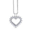 14K/18K Gold 1.3cttw Moissanite Diamond Heart Shaped Pendant Nacklace 18''