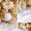 14K/18K Gold 1.5ct 6x7mm Cushion Cut Moissanite Diamond Halo Pendant Nacklace 18''