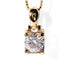 14K/18K Gold 1ct Round Cut Moissanite Diamond Classic Bull Head Pendant Nacklace 18''