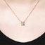 14K/18K Gold 1ct Round Cut Color Grade D Moissanite Diamond Classic Pendant Nacklace 18''