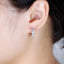 14K/18K Gold 4.5mm Round Cut 3.2cttw Moissanite Diamond Hoop Earrings