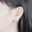 14K/18K Gold 3mm Round Cut D Color 1cttw Moissanite Diamond Clip Earrings