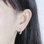 14K/18K Gold 3mm Round Cut D Color 1cttw Moissanite Diamond Clip Earrings