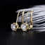14K/18K Gold 5mm D Color 1cttw Round Moissanite Diamond Hoop Earrings