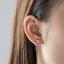 Asscher Cut 0.8ct Natural Blue Topaz Stud Earrings