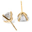 14K/18K Gold Round Cut D Color Moissanite Simple Stud Earrings