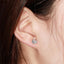 14K/18K Gold Round Cut D Color Moissanite Simple Stud Earrings