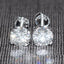 14K/18K Gold 5mm Round Cut Moissanite Diamond Simple Stud Earrings
