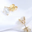 14K/18K Gold Round Cut 3ct Moissanite Diamond Simple Stud Earrings