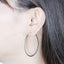 14K/18K Gold 1.2mm Full Moissanite Diamond Hoop Earrings