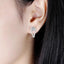 14K/18K Gold 5mm Round Cut 0.5ct D Color Moissanite Diamond Clip Earrings