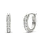 14K/18K 2mm Round Cut Moissanite Diamond Hoop Earrings