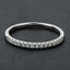 925 Sterling Silver Round Cut 1.5mm Moissanite Ring Wedding Band Women