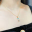 18K Gold 0.06ct Natural Opal 8mm Akoya Pearl Pendant Necklace 18"