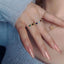 18K Gold Natural Opal & Lapis Lazuli & Verdelite & Emerald Adjustable Ring