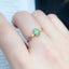 18K Gold 0.08ct Oval Cut Natural Opal Gemstone Ring