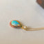 18K Gold Pear Cut 0.70ct Natural Opal Gemstone Halo Pendant Necklace 18"
