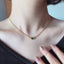18K Gold Oval Cut 0.40ct Natural Emerald Necklace 18"