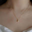 18K Gold Oval Cut 0.40ct Natural Opal 0.01ct Diamond Pendant Necklace 18"