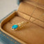18K Gold 0.30ct Natural Opal 0.03ct Diamond Feather Shape Pendant Necklace 18"
