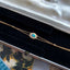 18K Gold 0.07ct Natural Opal Real 0.08ct Diamond Akoya Pearl Bracelet