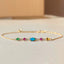 18K Gold Marquise Cut 0.06ct Natural Opal Gemstone Bracelet