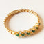 18K Gold 0.13ct Round Cut Natural Emerald Diamond Vintage Ring
