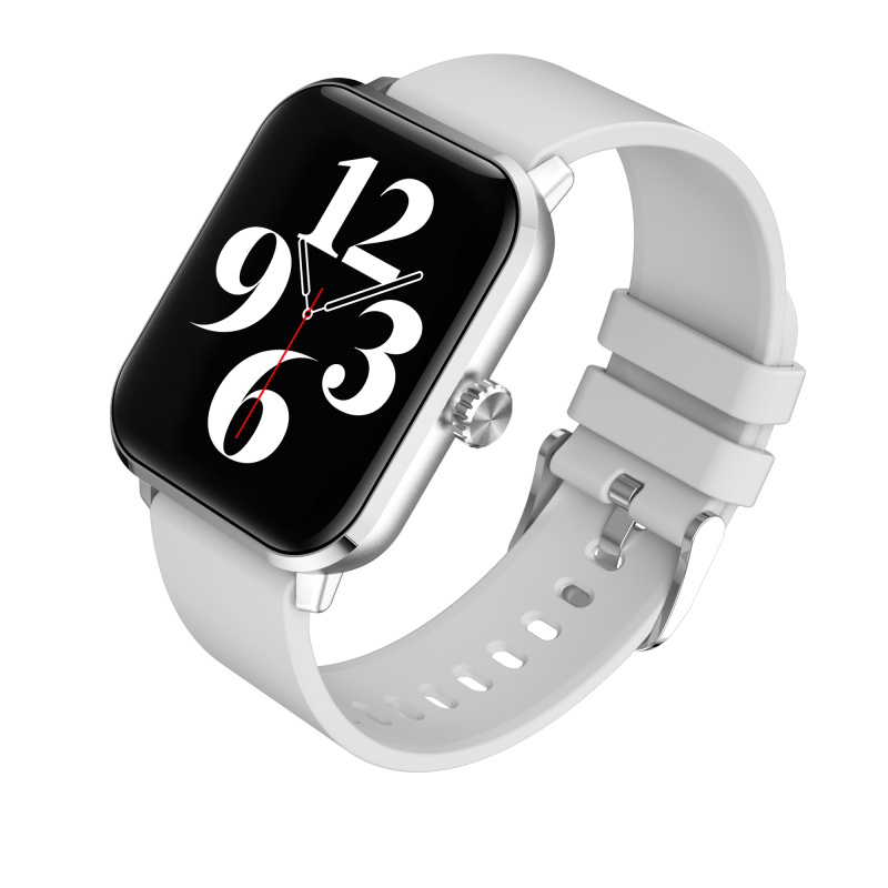 Smart Watch Zinc Alloy Paint 1.69 In HD Square Screen IP67 Waterproof Multifunctional Fashion Watch Silicone Watchband