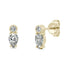 925 Sterling Sliver/14K/18K Gold 5x3mm Pear Cut Moissanite Diamond Stud Earrings