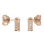 925 Sterling Sliver/14K/18K Gold Emerald Cut 2x4mm Moissanite Diamond Stud Earrings