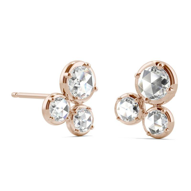 925 Sterling Sliver/14K/18K Gold 0.58CTTW Round Moissanite Diamond Drop Earrings