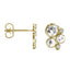 925 Sterling Sliver/14K/18K Gold 0.612CTTW Round Moissanite Diamond Stud Earrings